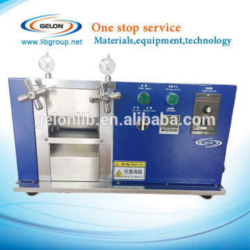 Lithium ion battery laboratory equipment small electric rolling press machine