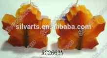 maple leaf shape candle