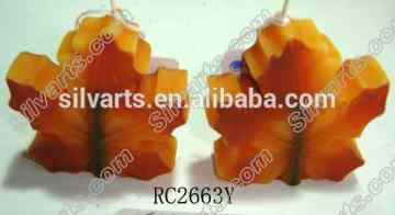 maple leaf shape candle