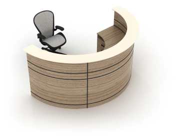 Modern Arc Reception Desk