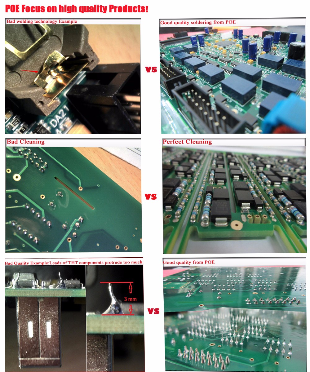 2 layer green soldermask double -sided circuit boards power supply pcb