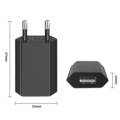 Φορτιστής ταξιδίου χρώματος USB για 5W 5V1A