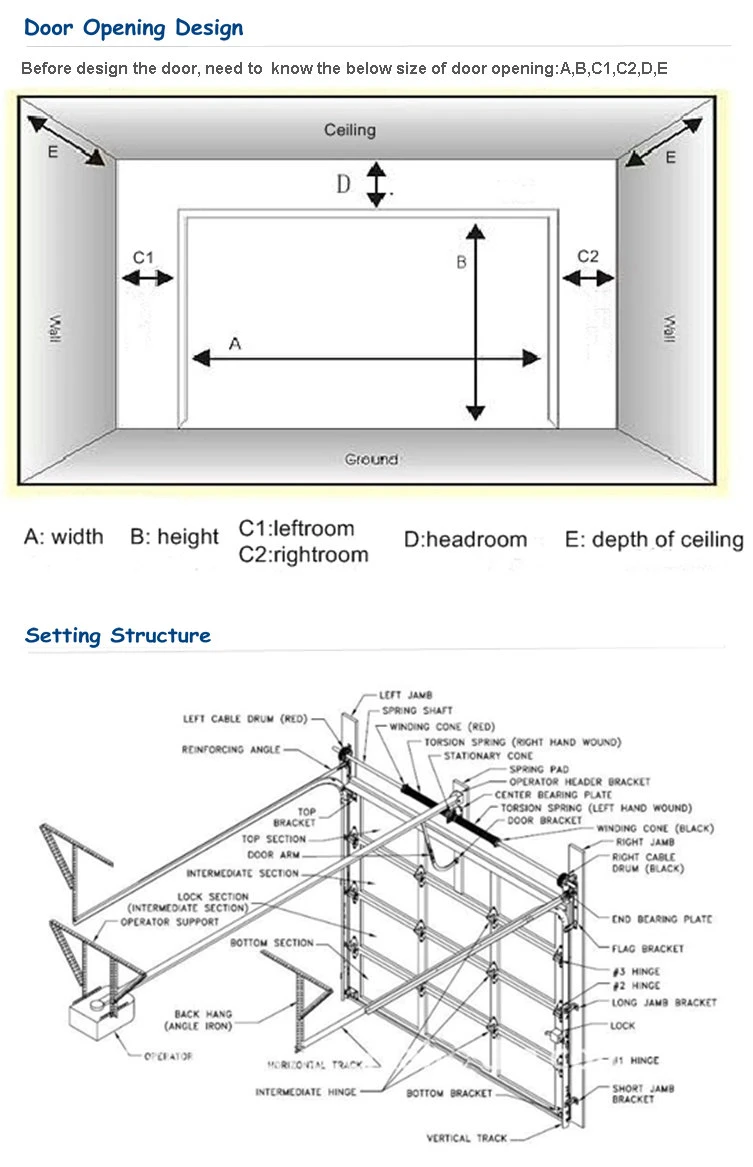 Aluminum Alloy Electric Modern Roll up Sliding Sectional Aautomatic Clear Glass Overhead Garage Door for 4s Car Shop / Vehicle Store / Car Store