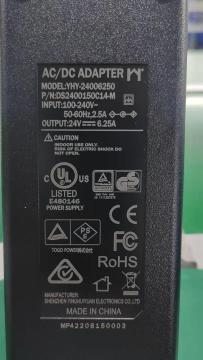 ITE AC/DC Power Adapter 24v 6.25a 150W