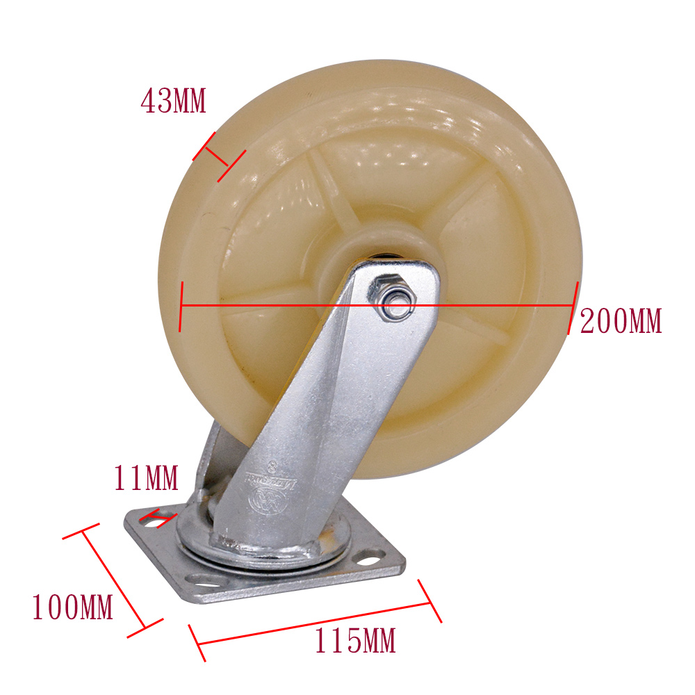 8 Inch Swivel Pp Caster