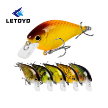 Wholesale 7cm LETOYO 13g Striped Bass Fishing Lures Crank Baits Hard Plastic