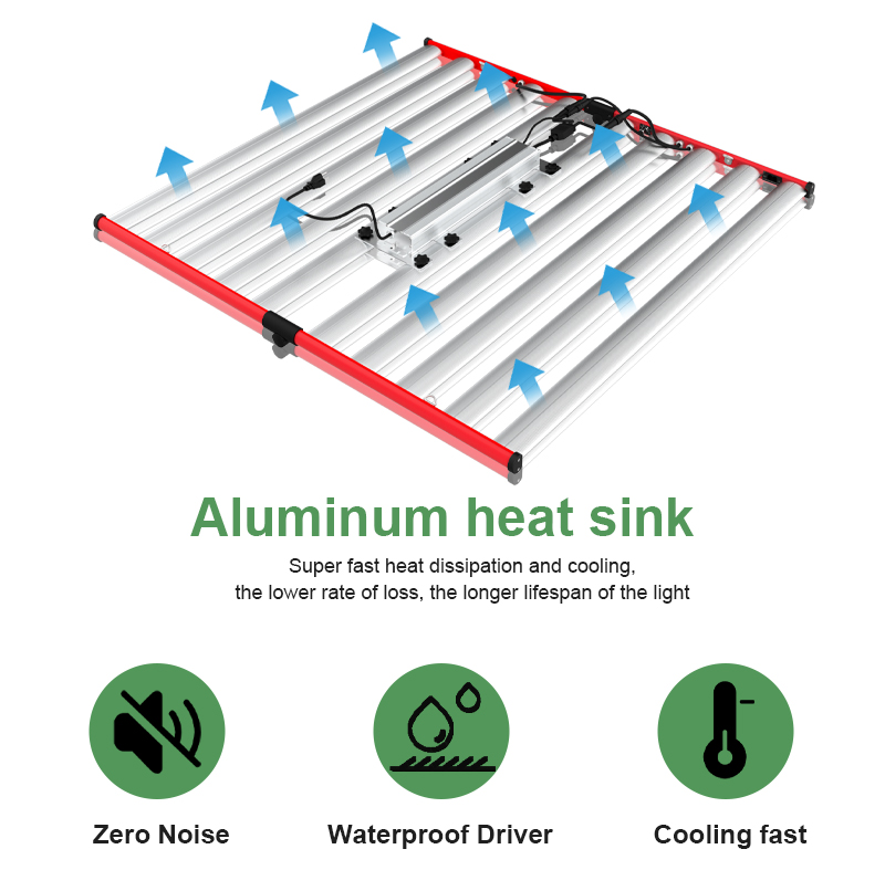 Espectro completo 1000W LED Grow Light Fast Thread