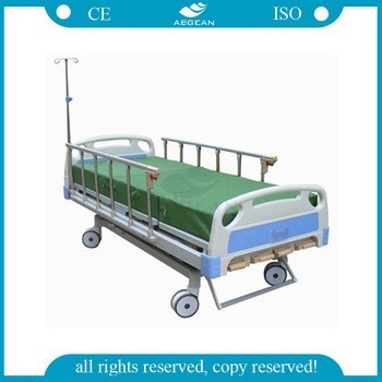 AG-BMS001B 5 functions manual foldable cheap hospital beds for sale                        
                                                                                Supplier's Choice