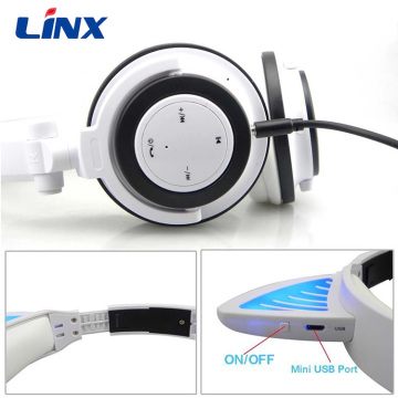 Headphone Cat Ear Headset Wireless LED Light Earphone
