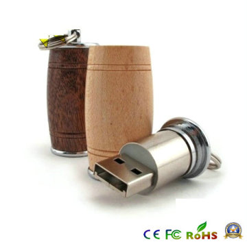 Natural Wood Wine Cask USB Memory Drive Mt002