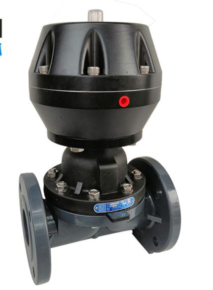 pneumatic plastic diiaphragm valve double flanged