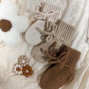 Cute Knitted Wool Socks for Newborns - Autumn Infant Booties