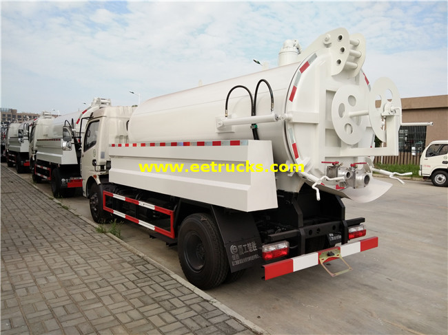 5 CBM Cleaning Sewage Suction Trucks