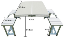 Outdoor folding table