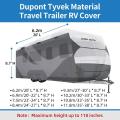 Travel Trailer RV Cover Multi-Layers RV Trailer Cover