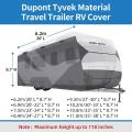 Travel Trailer Cover Cover wielowarstwowe okładka przyczepy RV