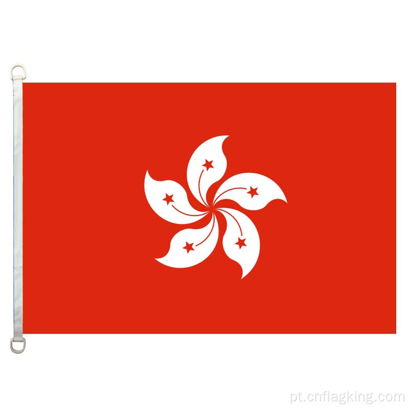 Bandeira de Hong Kong 90 * 150cm 100% polyster