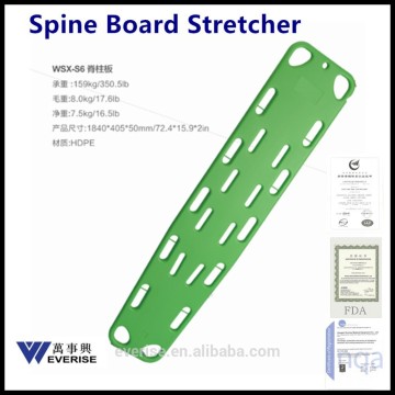 plastic stretcher emergency spine board stretcher