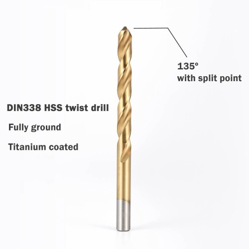 HSS Twist Drill Bit A Amber Finish