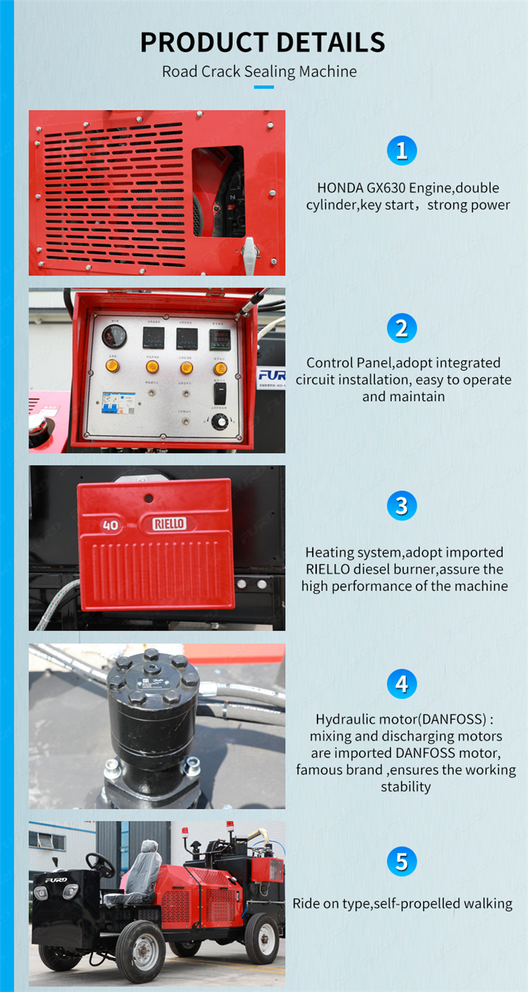 350L road crack sealing machine