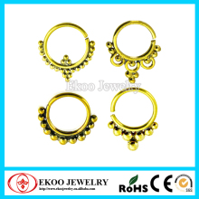 Brass Tribal Indian Gold Nose Ring