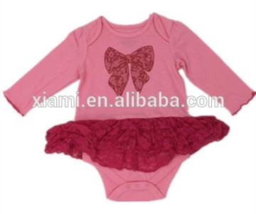 2016 hot sale sweet bowknot newborn baby clothes