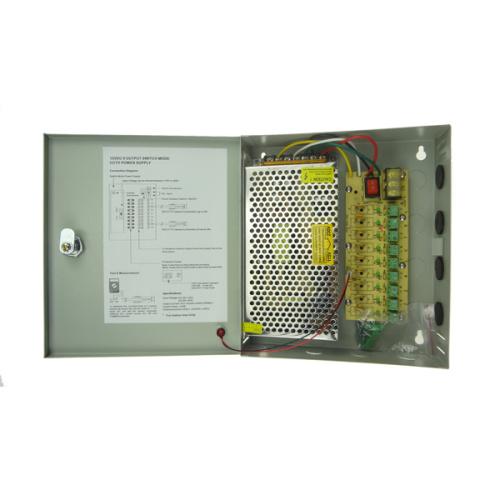 180W 12V 15a 9Ch CCTV Netzteil Box