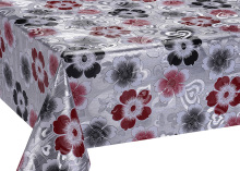 Printed Silver Gold Emboss Tablecloth