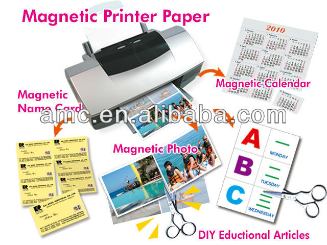 Magnetic paper sheets