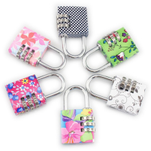 JW-163108 Custom High Quality Print Combination Luggage Lock For International Travel