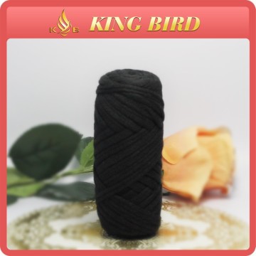 Recycle cotton black Crochet T-shirt Fabric Yarn