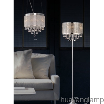 20W G4 Elegant Crystal Floor Lamp