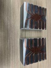 160x180x75mm Copper Pipe Heatsink Extrusion Aluminum