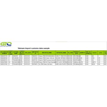 Vietnam Import Customs Data Sample