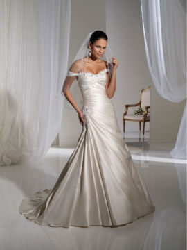 sexy beaded sweetheart neckline corset straps wedding dress