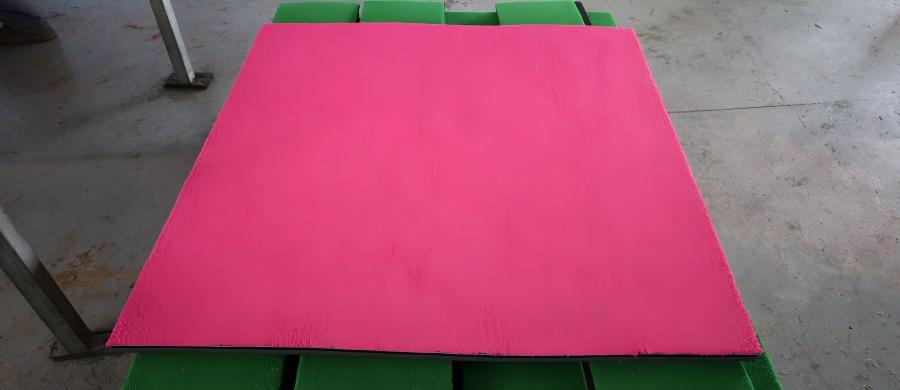 Estera de golf de nailon 3D comercial rosa personalizada de 5 por 5 pies