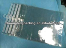 Transparet pvc button bag with zipper and hook for socks