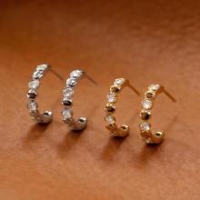 14K Gold Bubble Lab Diamond Studs Custom Wholesale