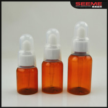 pet plastic blue white amber color drop bottle