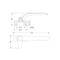 High Quality Aluminium Casement Window Handle