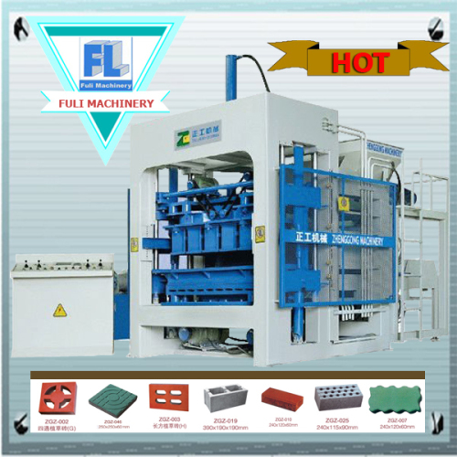 Qt10-15 Fully Automatic Concrete Brick Making Machine