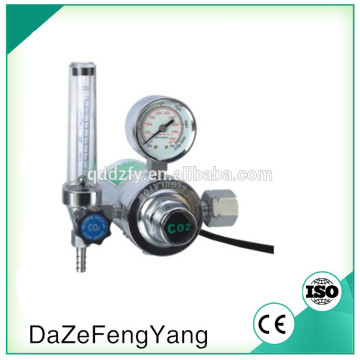 CO2 Electric Heated Regulator Gas regulator with flowmeter & gauge