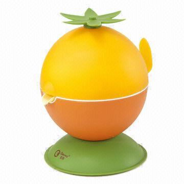 lemon squeezer, unique non-drip valve, anti-drip spout design, 20W, eye-catching orange shape design