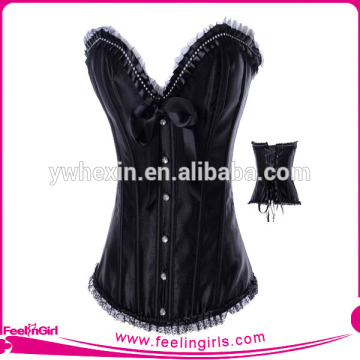 Wholesale Ladies Hot Sexy Women Satin Tight Lacing Corset