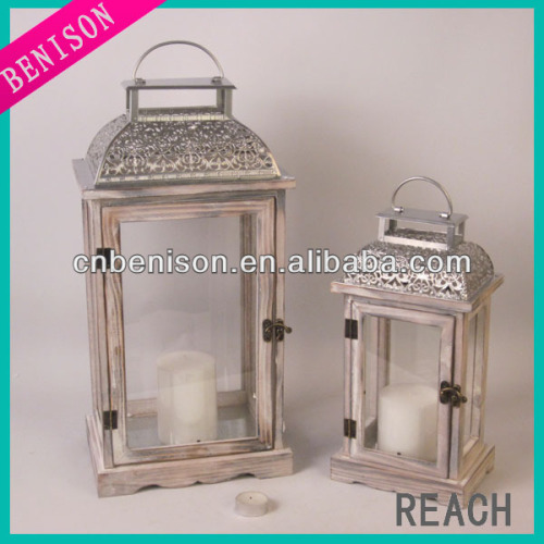 New popular product wholesale set of 2 metal lantern