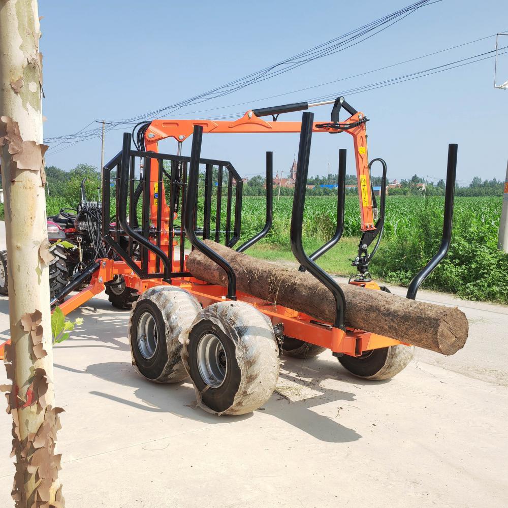 บันทึกการโหลดรถพ่วงพร้อมรถพ่วง Crane Forester