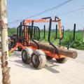 Log Loading Trailer dengan Trailer Crane Forester