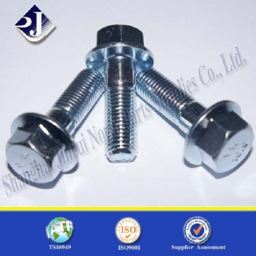 zinc fastener cap screw hex flange bolt