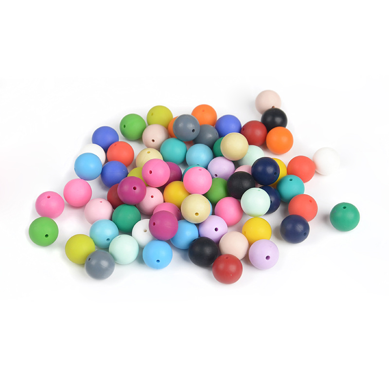 Silicone Baby Teething Toy Teether Beads Baby Teether Silicone Beads Wholesale Food Grade Silicone Beads