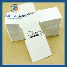 Branco PVC Colar Cartões Jóias Exibir Cartões Dobráveis